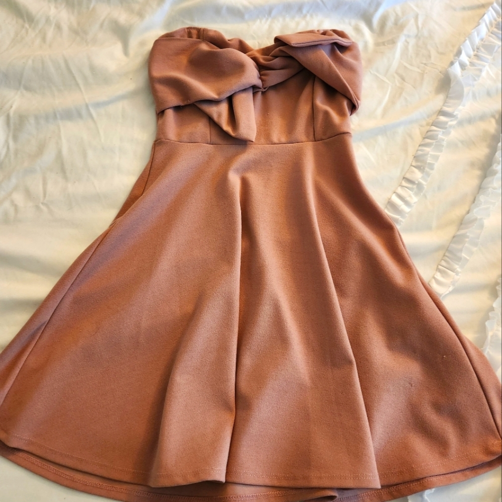 Charlotte Russe pink strapless